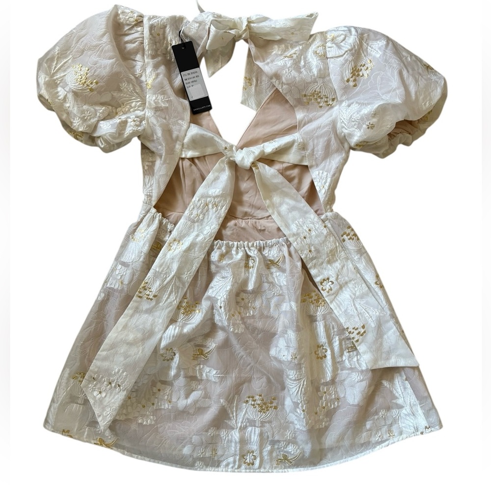 Elliatt White Puff Sleeve Mini Dress - Picture 12 of 15